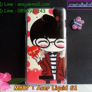 M807-10 เคสแข็ง Acer Liquid S1 ลาย Hi Girl