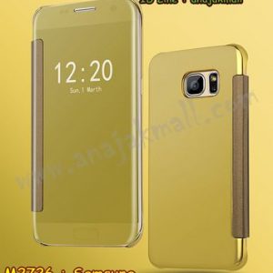M2726-02 เคสฝาพับ Samsung Galaxy S6 เงากระจก สีทอง