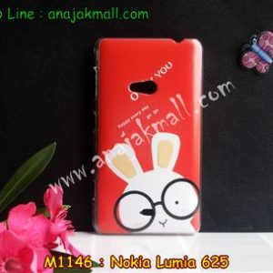 M1146-14 เคสแข็ง Nokia Lumia 625 ลาย Red Rabbit