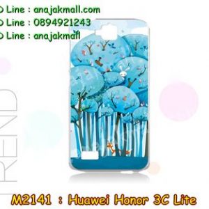 M2141-13 เคสแข็ง Huawei Honor 3C Lite ลาย Blue Tree