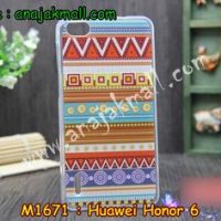 M1671-02 เคสยาง Huawei Honor 6 ลาย Graphic II