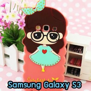 M713-05 เคสซิลิโคน Samsung Galaxy S3 หญิงชุดเขียว