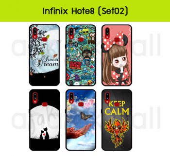 M6283-S02 เคส infinix hot8 พิมพ์ลายการ์ตูน set02 กรอบยางอินฟินิกซ์ hot8 (เลือกลาย)