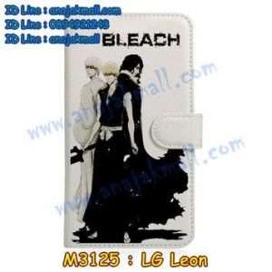 M3125-17 เคสหนังฝาพับ LG Leon ลาย Bleach 02