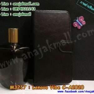 M3217-02 เคสฝาพับไดอารี่ True Lenovo 4G Vibe C สีดำ