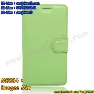 M3284-07 เคสฝาพับ Doogee Mix สีเขียว