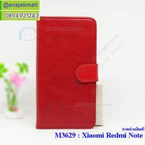 M3629-01 เคสฝาพับไดอารี่ Xiaomi Redmi Note 5a สีแดงเข้ม