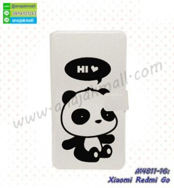 M4811-16 เคสฝาพับ Xiaomi Redmi Go ลาย Hi Panda