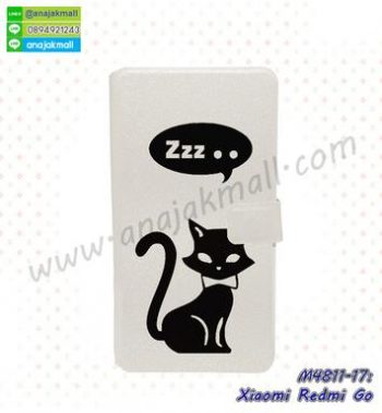 M4811-17 เคสฝาพับ Xiaomi Redmi Go ลาย Black Cat Z01