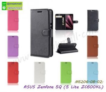 M5206 เคส Asus ZenFone5Q-5lite-ZC600KL หนังฝาพับ (เลือกสี)