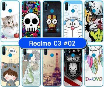 M5593-S02 เคส Realme C3 พิมพ์ลายการ์ตูน Set02 (เลือกลาย)