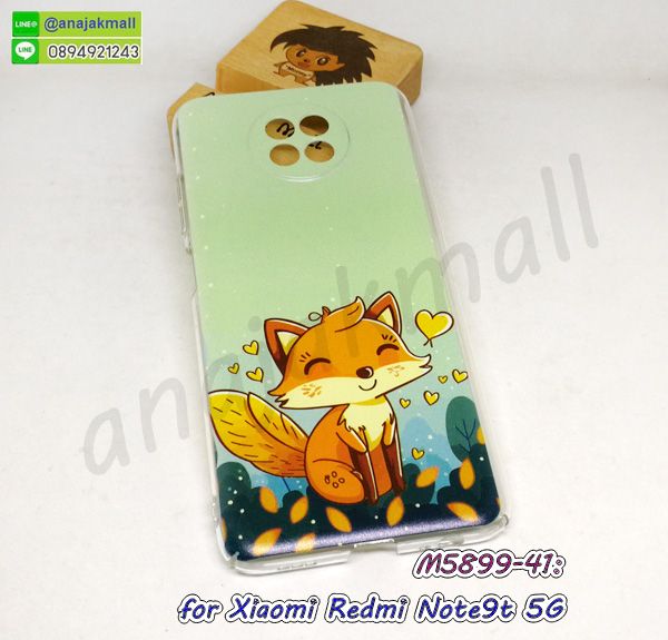 M5899-41 เคส xiaomi redmi note9t 5g ลาย Fox15 กรอบพลาสติกเสี่ยวหมี่ note9t