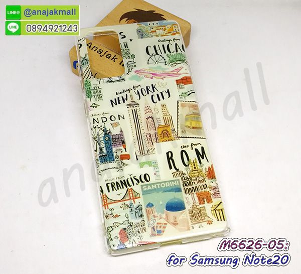 M6626-05 เคส samsung note20 ลาย NewYork01 กรอบพลาสติกซัมซุงโน๊ต20