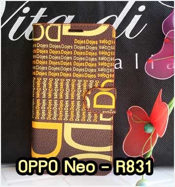 M669-03 เคสฝาพับ OPPO Neo – R831 สีน้ำตาล