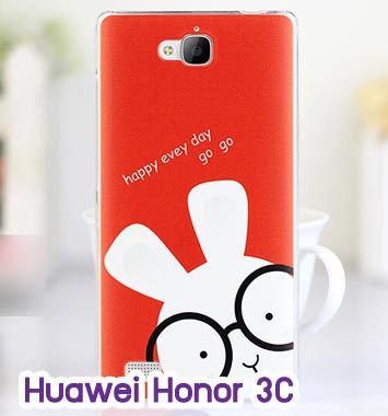 M755-20 เคสแข็ง Huawei Honor 3C ลาย Rabbit