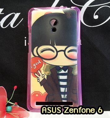 M806-02 เคสซิลิโคน ASUS ZenFone 6 ลาย Hi Girl