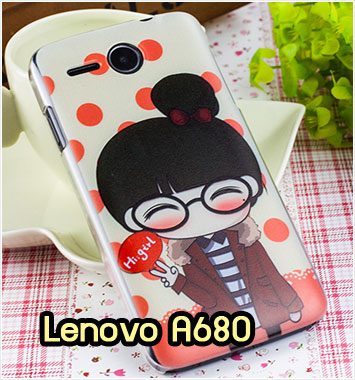 M790-12 เคสแข็ง Lenovo A680 ลาย Hi Girl