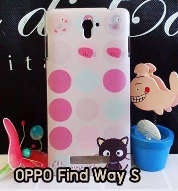 M387-28 เคส OPPO Find Way S ลาย Black Cat