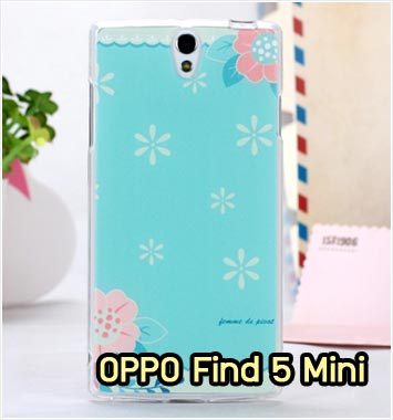 M853-01 เคสซิลิโคน OPPO Find 5 Mini ลาย Flower I