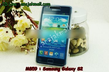 M859-02 เคสซิลิโคนฝาพับ Samsung Galaxy S2 สีขาว