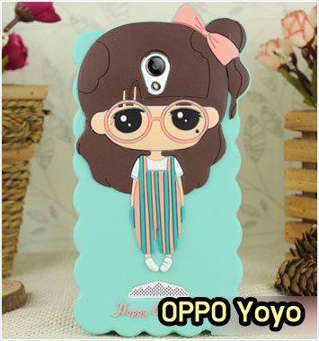 M902-14 เคสซิลิโคนตัวการ์ตูน OPPO Yoyo หญิงเอี๊ยมเขียว