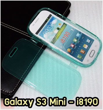 M1028-02 เคสฝาพับ Samsung S3 Mini สีเขียว