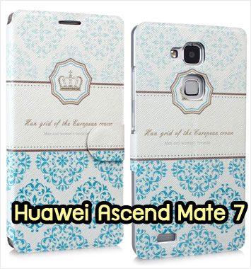 M1039-08 เคสฝาพับ Huawei Ascend Mate7 ลาย Graphic I