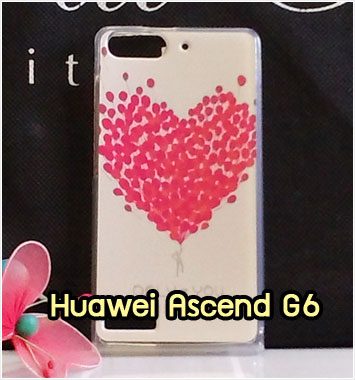 M1037-04 เคสซิลิโคน Huawei Ascend G6 ลาย Red Heart