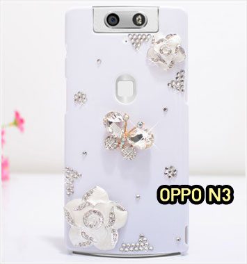 M1151-04 เคสประดับ OPPO N3 ลาย Butterfly Rose