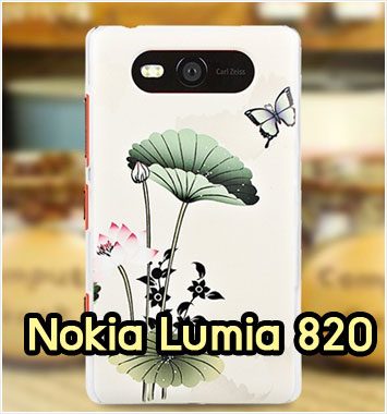 M1142-06 เคสแข็ง Nokia Lumia 820 ลาย Lotus