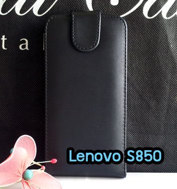 M1107-02 เคสหนังเปิดขึ้น-ลง Lenovo S850 สีดำ