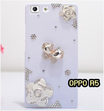 M1154-07 เคสประดับ OPPO R5 ลาย Butterfly Rose