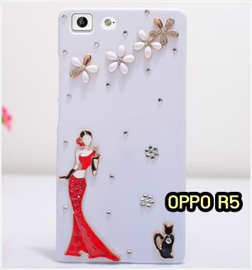 M1154-10 เคสประดับ OPPO R5 ลาย Lady Party