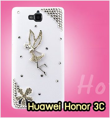 M1143-02 เคสประดับ Huawei Honor 3C ลาย Cute Angle