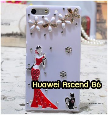 M1150-14 เคสประดับ Huawei Ascend G6 ลาย Lady Party