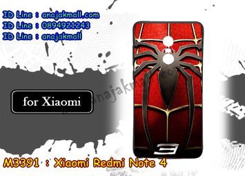 M3391-09 เคสยาง Xiaomi Redmi Note 4 ลาย Spider