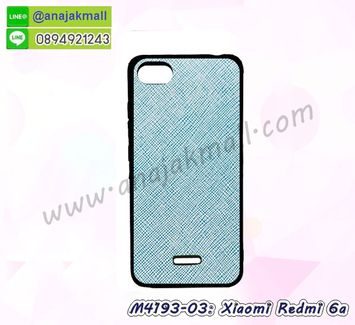 M4193-03 เคสขอบยาง Xiaomi Redmi6a หลัง PU สีฟ้า