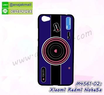 M4561-02 เคสแข็งดำ Xiaomi Redmi Note5a ลาย Blue Camera